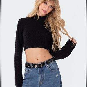 Brynn Open Back Cropped Sweater